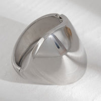 Thumbnail for Irregular Oversized Glossy Wide Cuff Bangle Bracelet