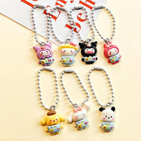 Thumbnail for Kawaii 7 Pieces Sanrio Keychain Set - ArtGalleryZen