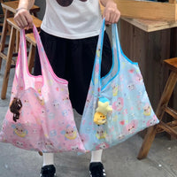 Thumbnail for Kawaii Angel Kitten Bear Portable Folding Shoulder Bag - ArtGalleryZen