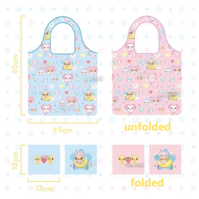 Kawaii Angel Kitten Bear Portable Folding Shoulder Bag - ArtGalleryZen