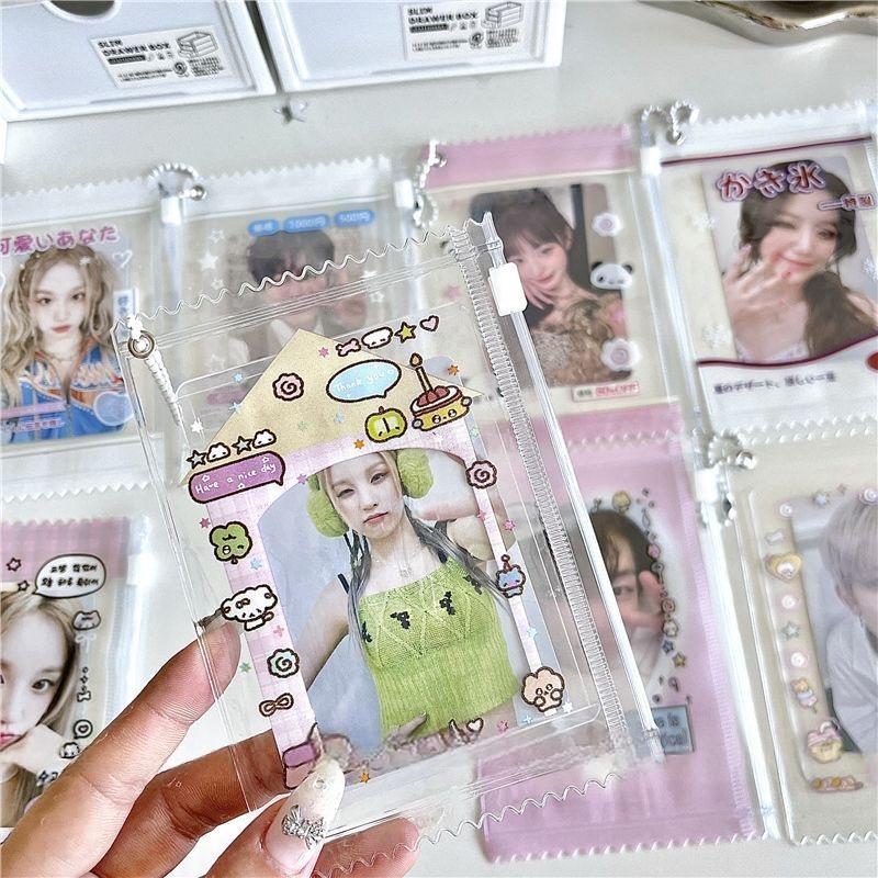Kawaii Animal Candy Bag Photocard Holder Keychain - PVC Card Case - ArtGalleryZen