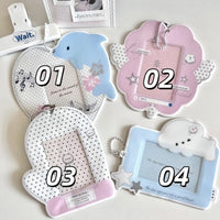 Thumbnail for Kawaii Animal Photocard Holder Keychain - PVC Card Display Bag - ArtGalleryZen