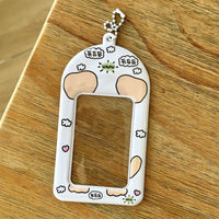 Thumbnail for Kawaii Animal Photocard Holder Keychain - PVC Card Organizer Pouch - ArtGalleryZen