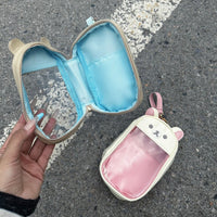 Thumbnail for Kawaii Bear Doll Clear Display Keychain Bag - Cute Photocard Holder - ArtGalleryZen