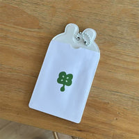 Thumbnail for Kawaii Bunny Clover Photocard Holder Keychain PVC Card Display Bag - ArtGalleryZen