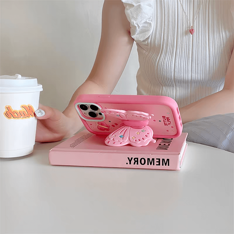 Kawaii Butterfly iPhone Case - ArtGalleryZen