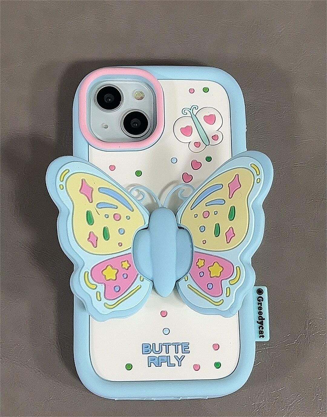 Kawaii Butterfly iPhone Case - ArtGalleryZen