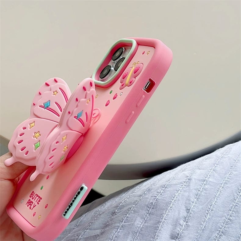 Kawaii Butterfly iPhone Case - ArtGalleryZen