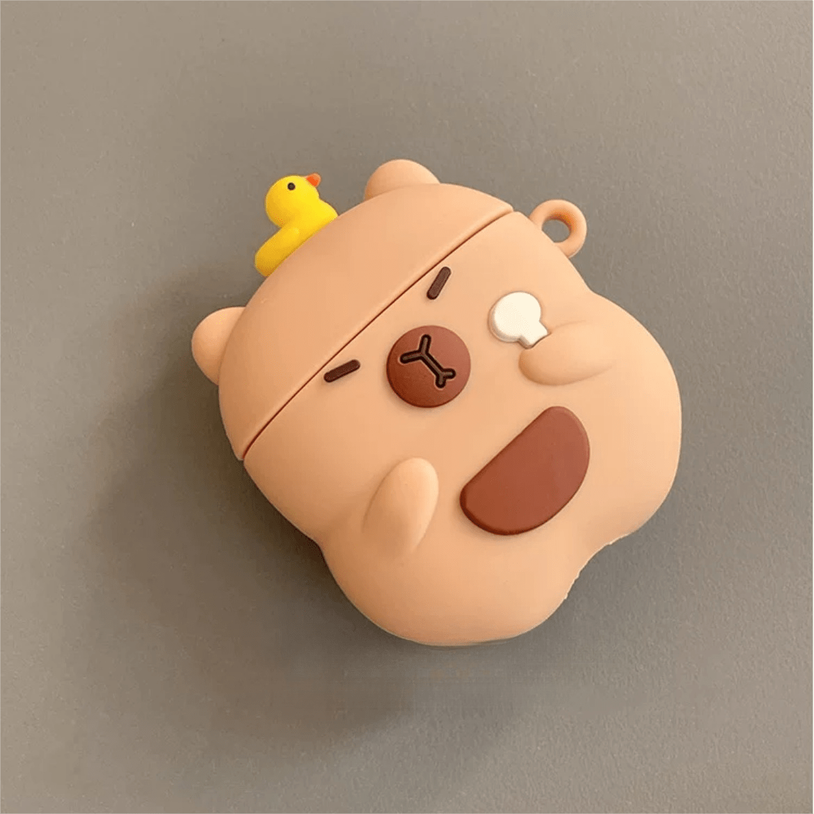 Kawaii Capybara Duck Silicone AirPods Earphone Case - ArtGalleryZen