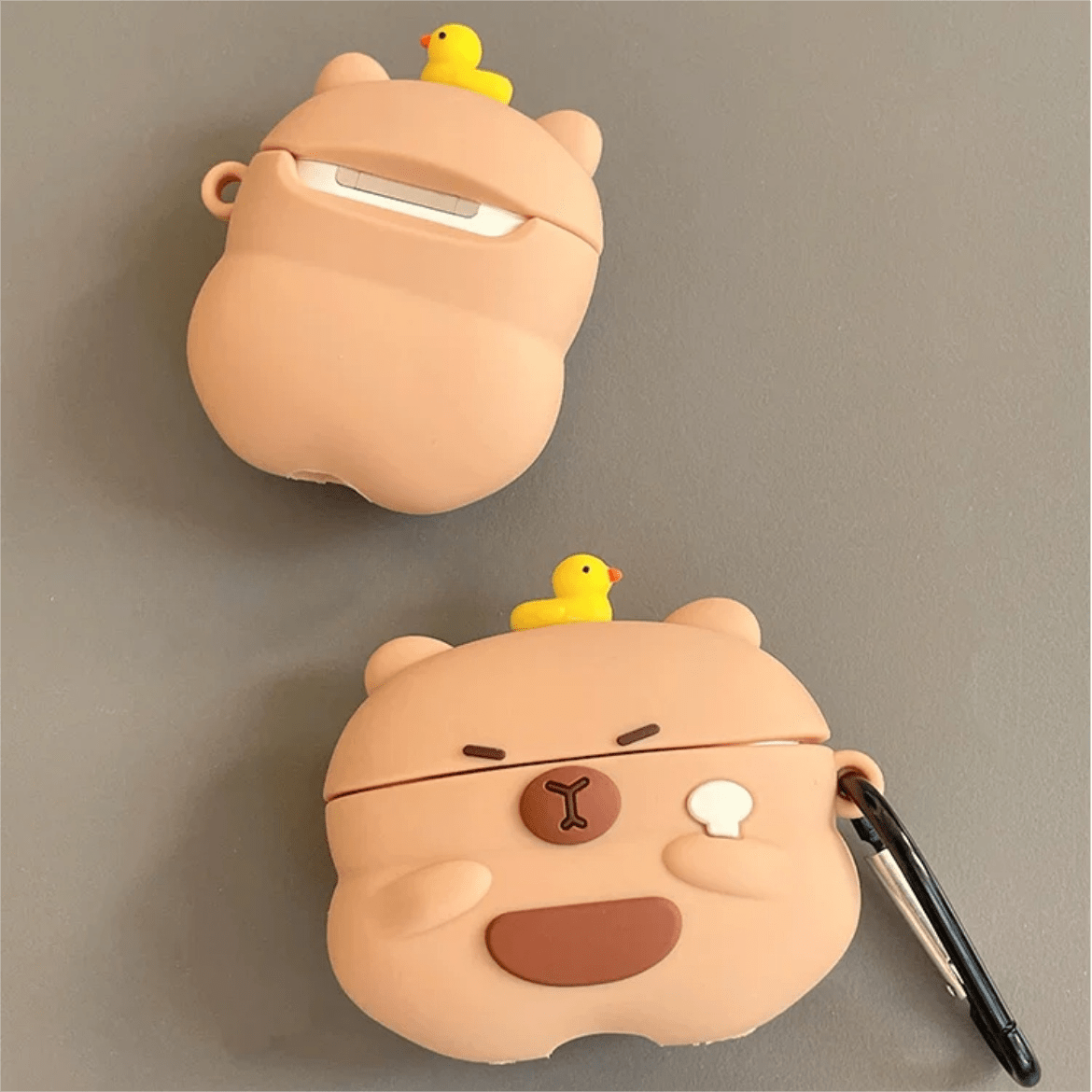 Kawaii Capybara Duck Silicone AirPods Earphone Case