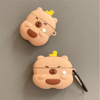 Thumbnail for Kawaii Capybara Duck Silicone AirPods Earphone Case