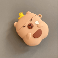 Thumbnail for Kawaii Capybara Duck Silicone AirPods Earphone Case