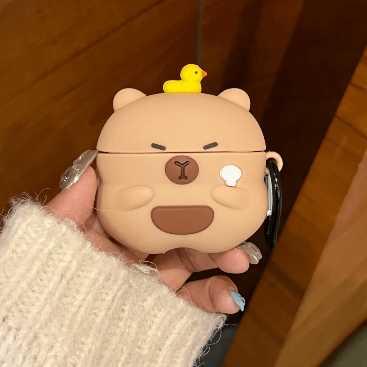 Kawaii Capybara Duck Silicone AirPods Earphone Case