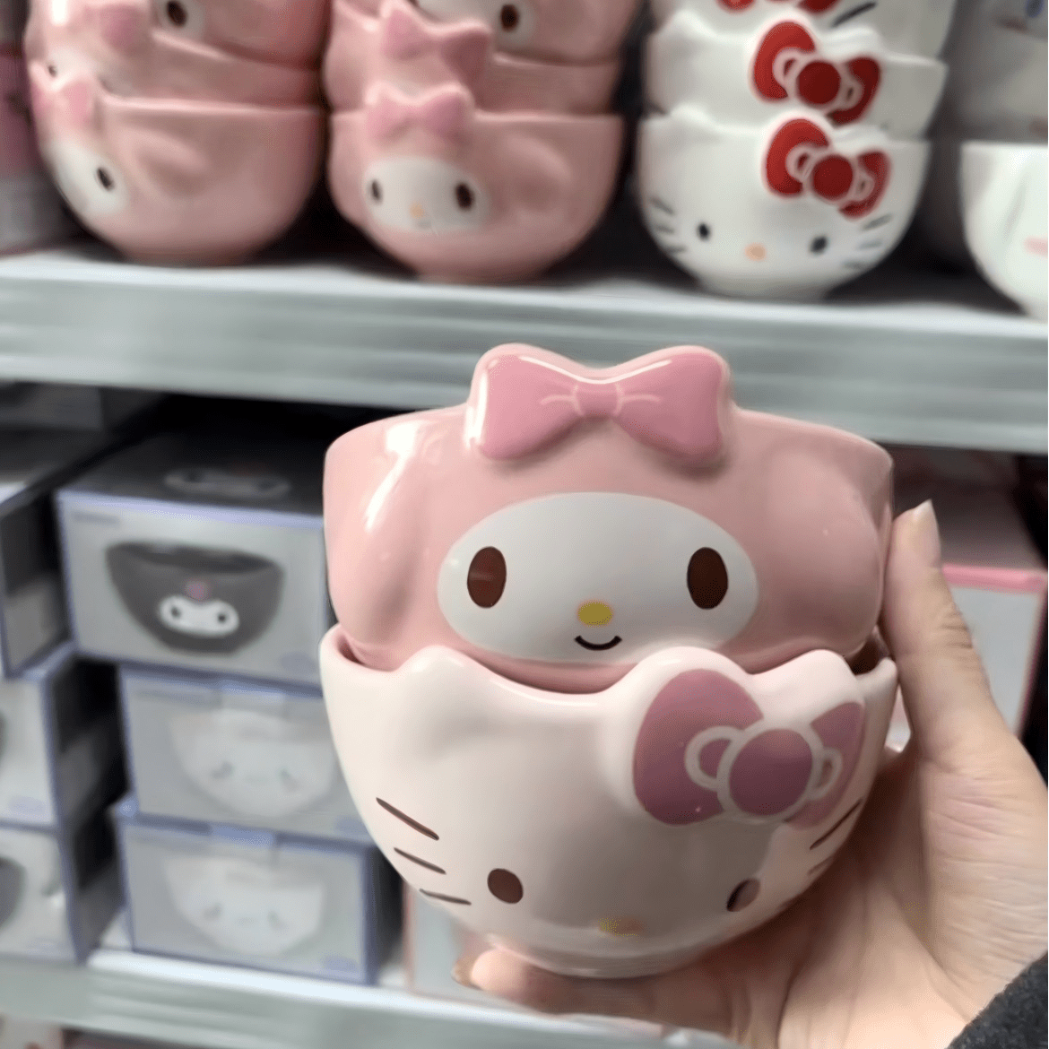 Kawaii Cartoon Ceramic Bowl - ArtGalleryZen