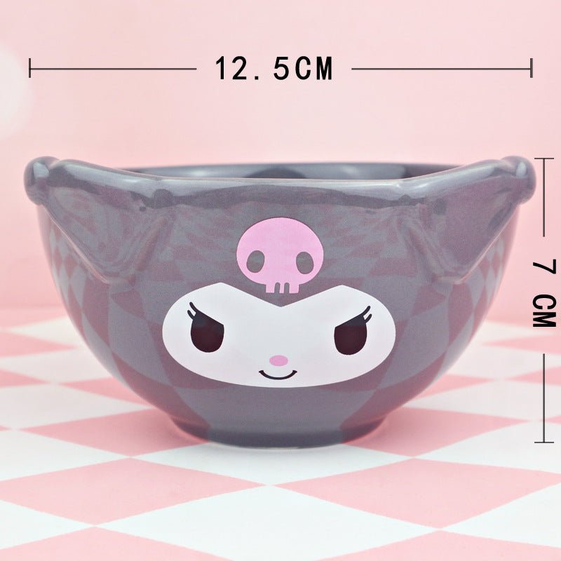 Kawaii Cartoon Ceramic Bowl - ArtGalleryZen