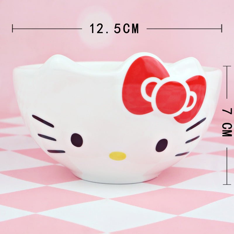 Kawaii Cartoon Ceramic Bowl - ArtGalleryZen