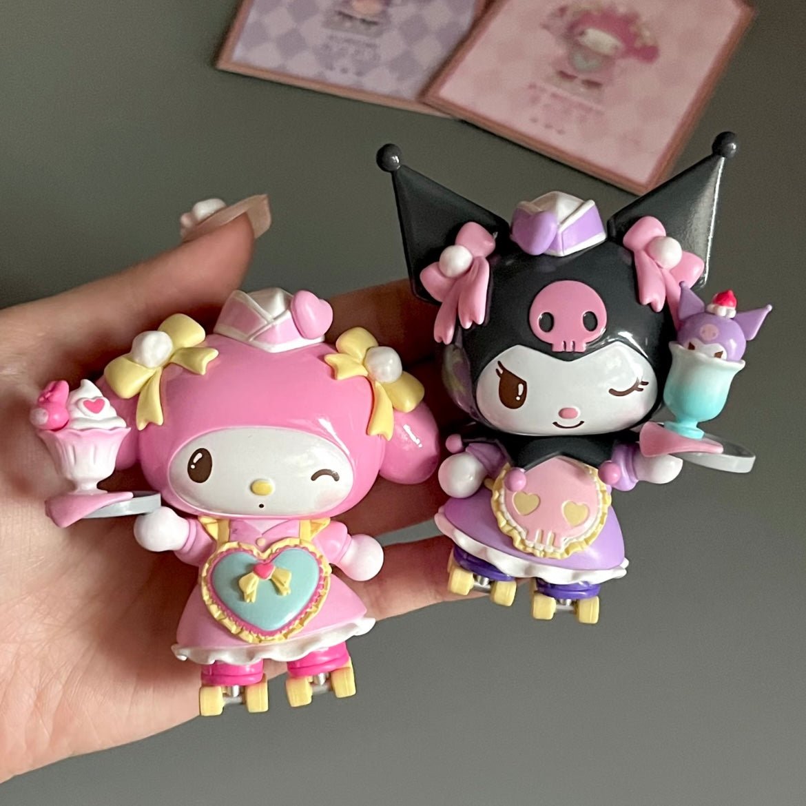 Kawaii Cartoon Characters Roller Skating Restaurant Series Blind Box - ArtGalleryZen
