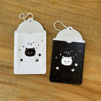 Thumbnail for Kawaii Cat Paw Photocard Holder Keychain - Cute Kpop Card Display Bag - ArtGalleryZen