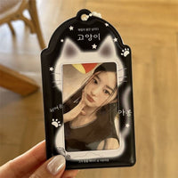 Thumbnail for Kawaii Cat Paw Photocard Holder Keychain - Cute Kpop Card Display Bag - ArtGalleryZen