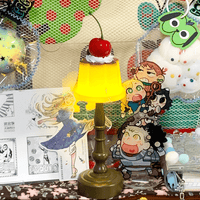 Thumbnail for Kawaii Cherry Pudding Night Light - ArtGalleryZen