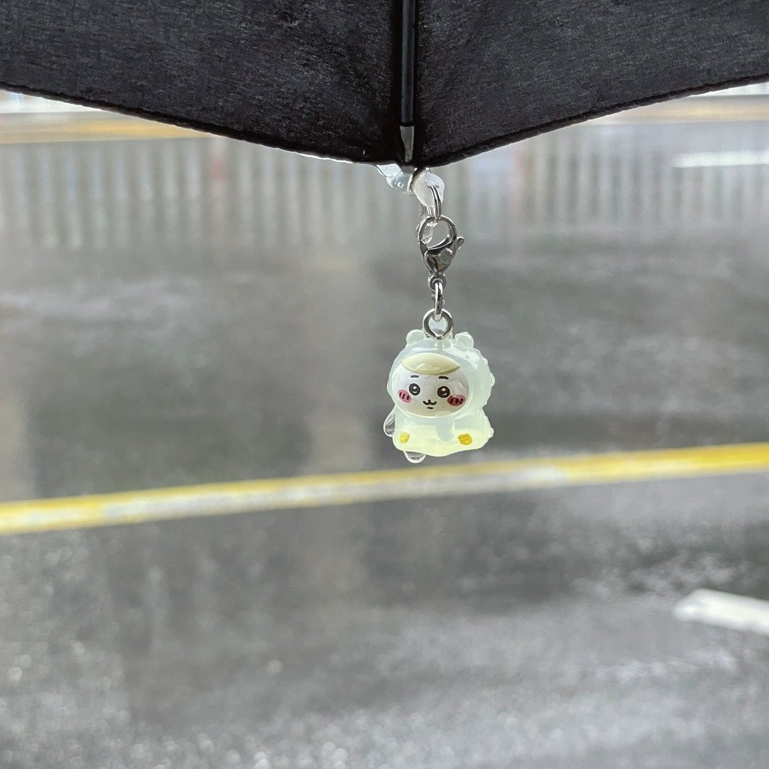 Kawaii Chiikawa Hachiware Usagi Raincoat Keychain Doll - ArtGalleryZen