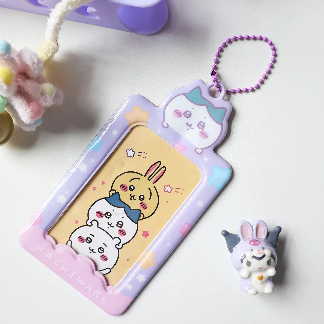 Kawaii Chiikawa Kpop Keychain Photocard Holder - ArtGalleryZen