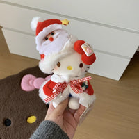 Thumbnail for Kawaii Christmas Themed Hello Kitty Plush Keychain Doll - ArtGalleryZen