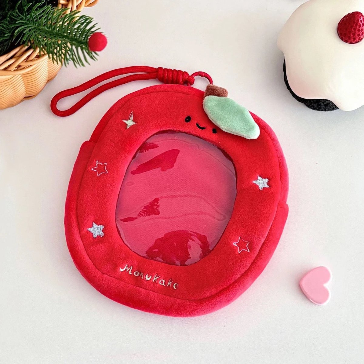 Kawaii Clear Display Keychain Bag - Plush Doll Photocard Holder Pouch - ArtGalleryZen