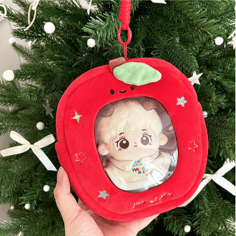 Kawaii Clear Display Keychain Bag - Plush Doll Photocard Holder Pouch - ArtGalleryZen