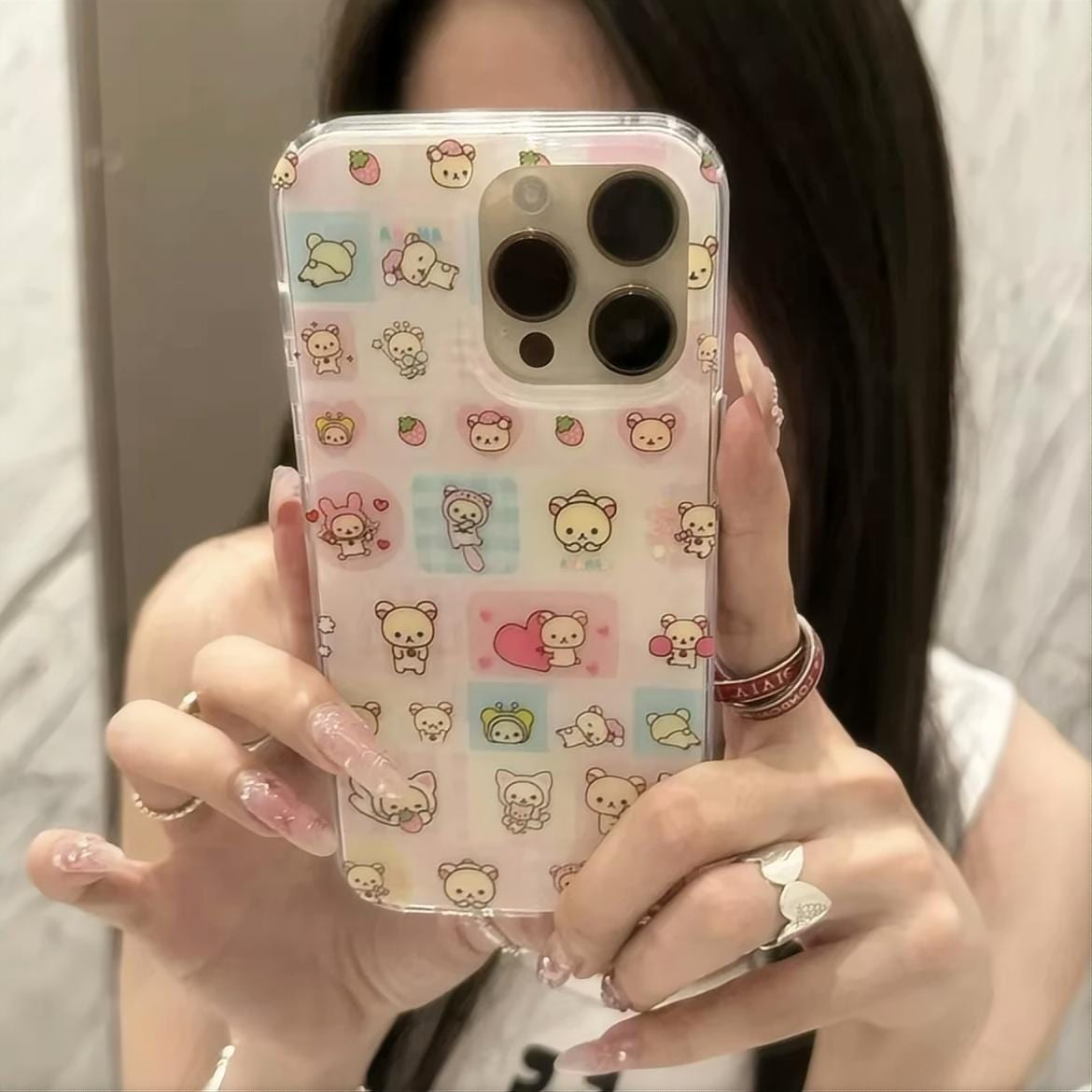 Kawaii Colorful Rilakkuma iPhone Case