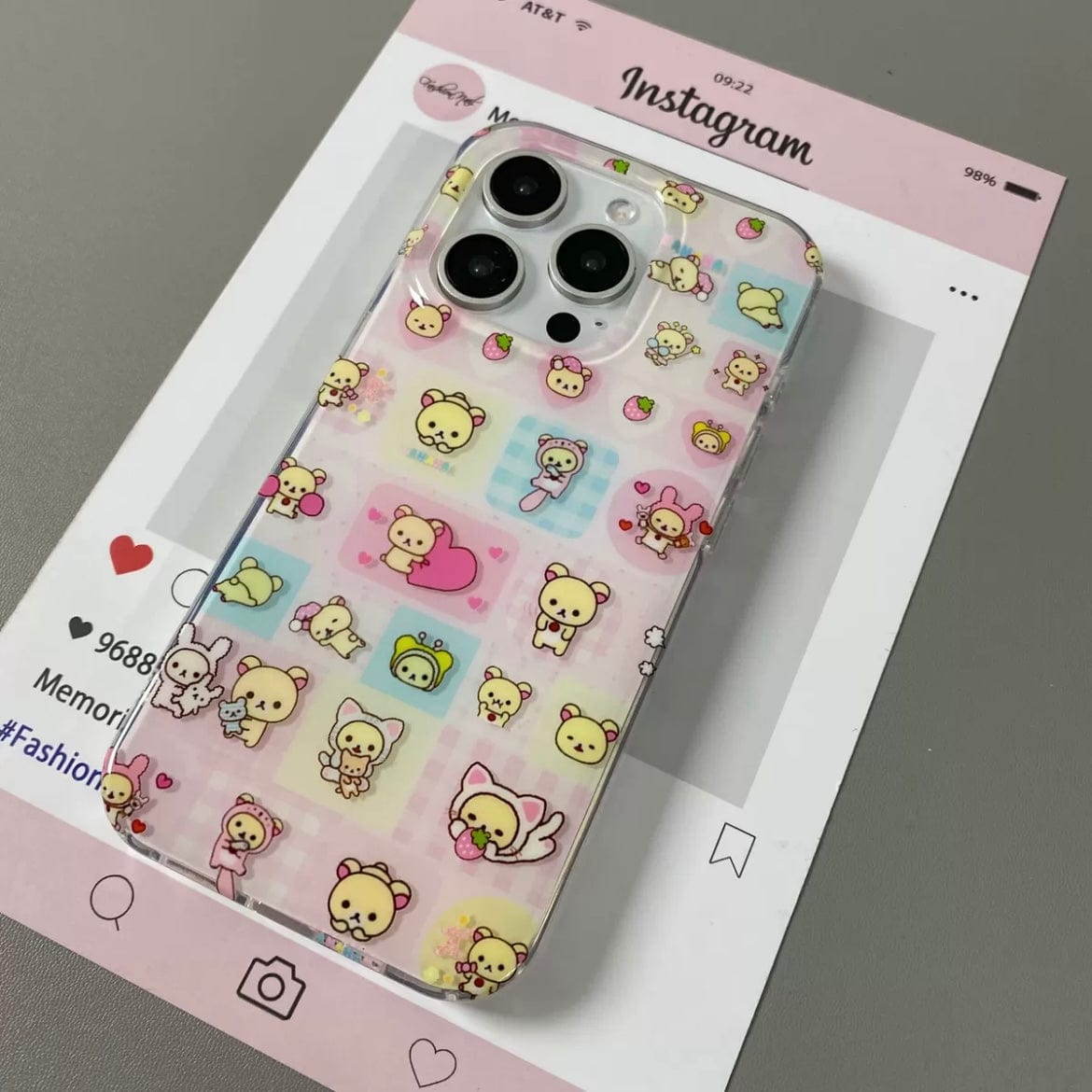 Kawaii Colorful Rilakkuma iPhone Case