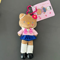 Thumbnail for Kawaii Fairy Hello Kitty School Uniform Plush Keychain Doll - ArtGalleryZen