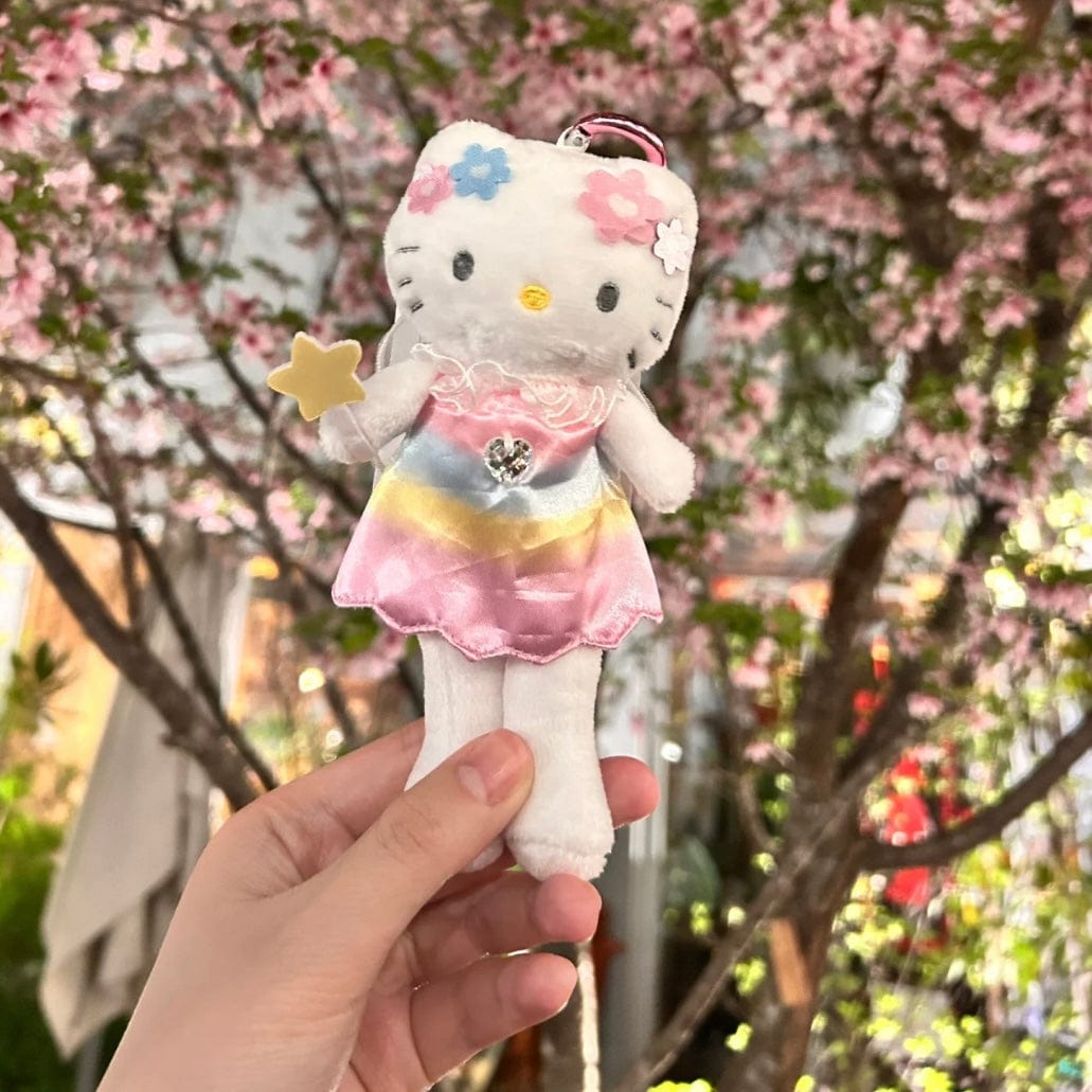 Kawaii Fairy Hello Kitty School Uniform Plush Keychain Doll - ArtGalleryZen