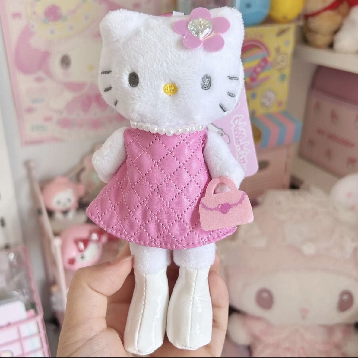 Kawaii Fairy Hello Kitty School Uniform Plush Keychain Doll - ArtGalleryZen