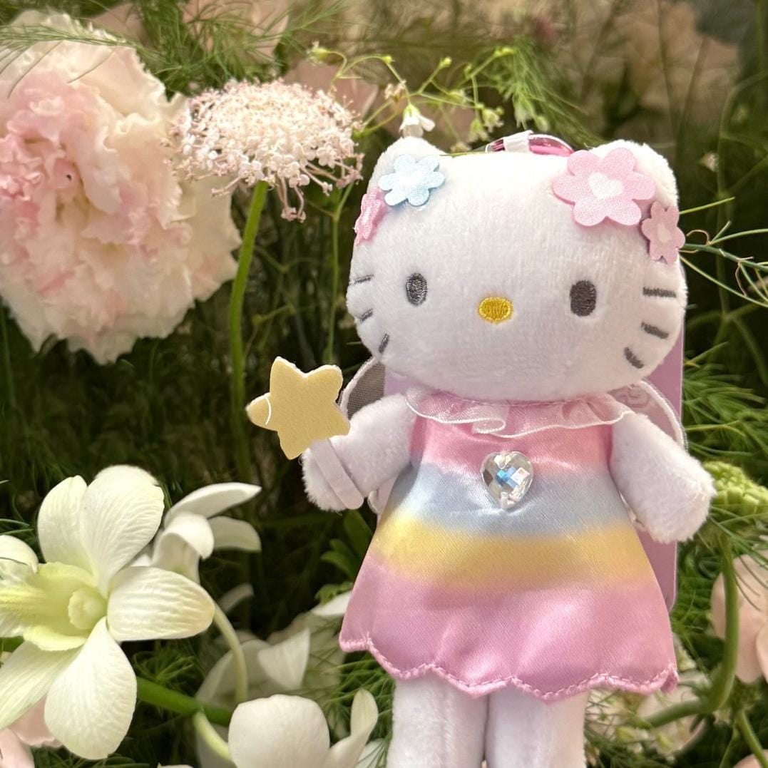 Kawaii Fairy Hello Kitty School Uniform Plush Keychain Doll - ArtGalleryZen