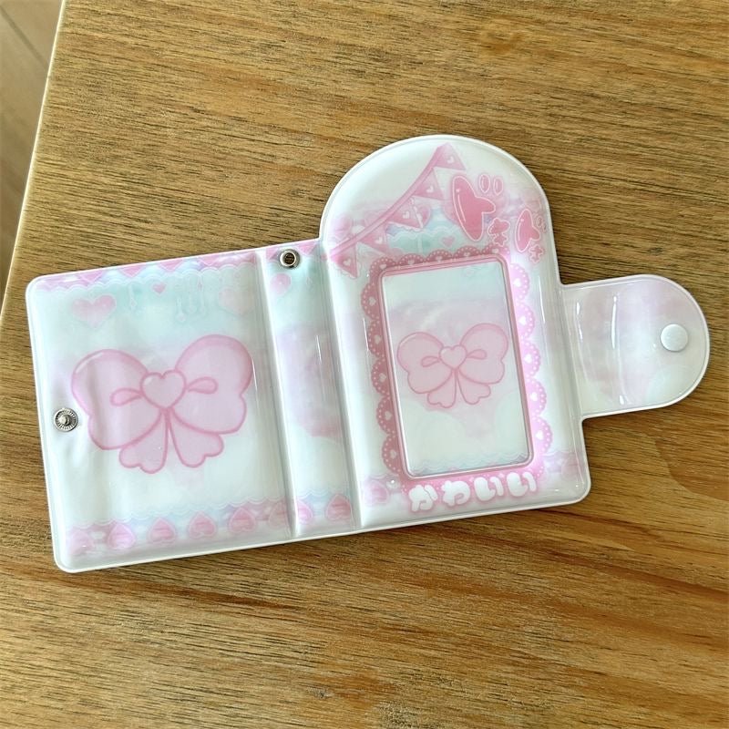 Kawaii Heart Photocard Album - 32 Pocket Mini Card Holder Organizer - ArtGalleryZen