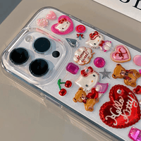 Thumbnail for Kawaii Hello Kitty Sticker iPhone Case - ArtGalleryZen