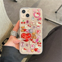 Thumbnail for Kawaii Hello Kitty Sticker iPhone Case - ArtGalleryZen