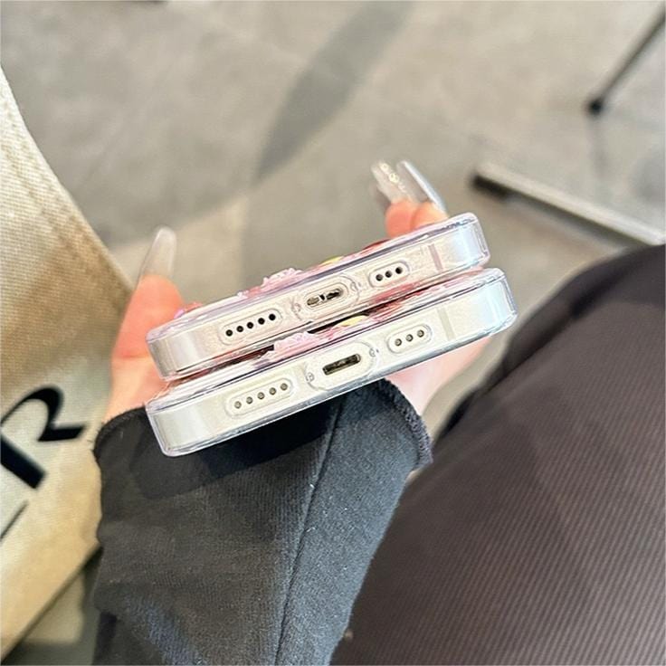 Kawaii Hello Kitty Sticker iPhone Case - ArtGalleryZen