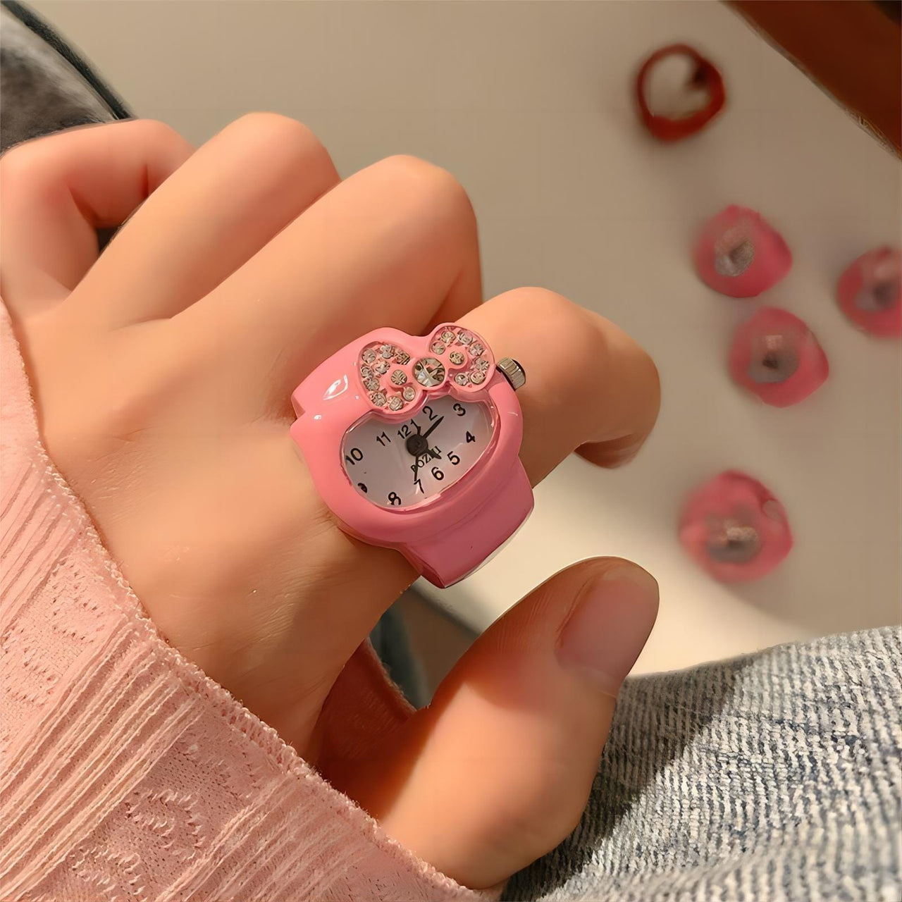 Kawaii Hello Kitty Watch Ring - ArtGalleryZen