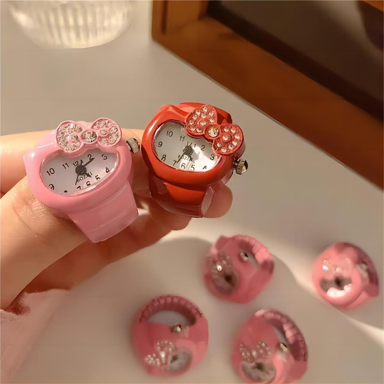 Kawaii Hello Kitty Watch Ring - ArtGalleryZen