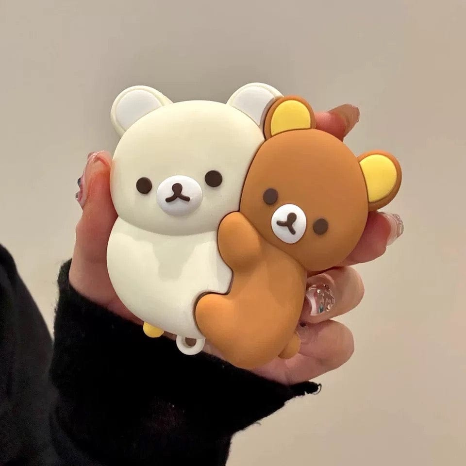 Kawaii Hugging Rilakkuma AirPods Earphone Case - ArtGalleryZen