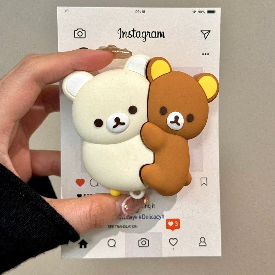 Kawaii Hugging Rilakkuma AirPods Earphone Case - ArtGalleryZen