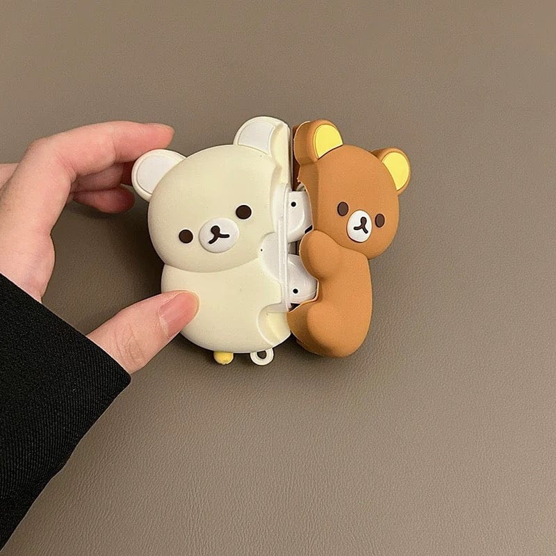 Kawaii Hugging Rilakkuma AirPods Earphone Case - ArtGalleryZen