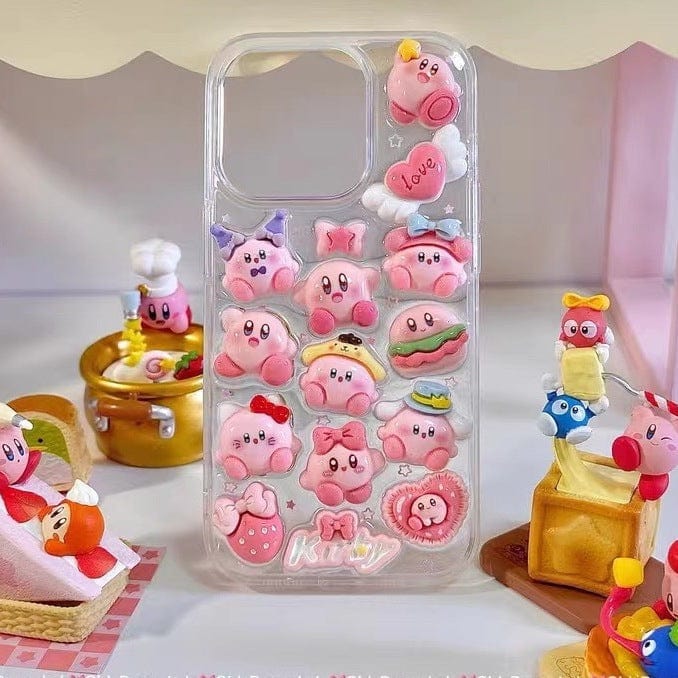 Kawaii Kirby iPhone Case - ArtGalleryZen