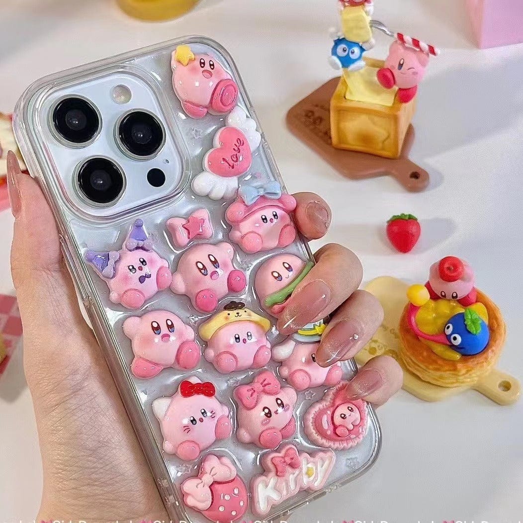 Kawaii Kirby iPhone Case - ArtGalleryZen