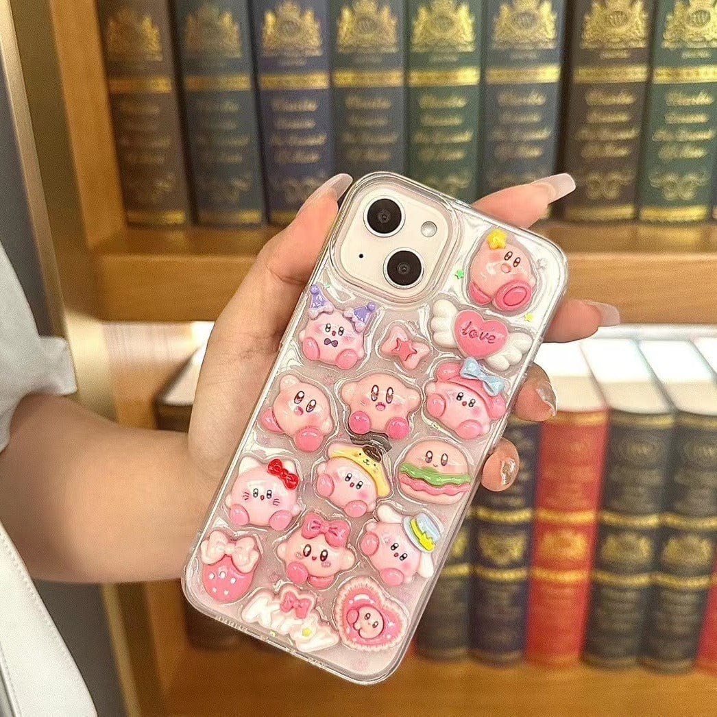 Kawaii Kirby iPhone Case - ArtGalleryZen