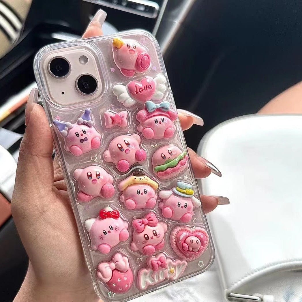 Kawaii Kirby iPhone Case - ArtGalleryZen