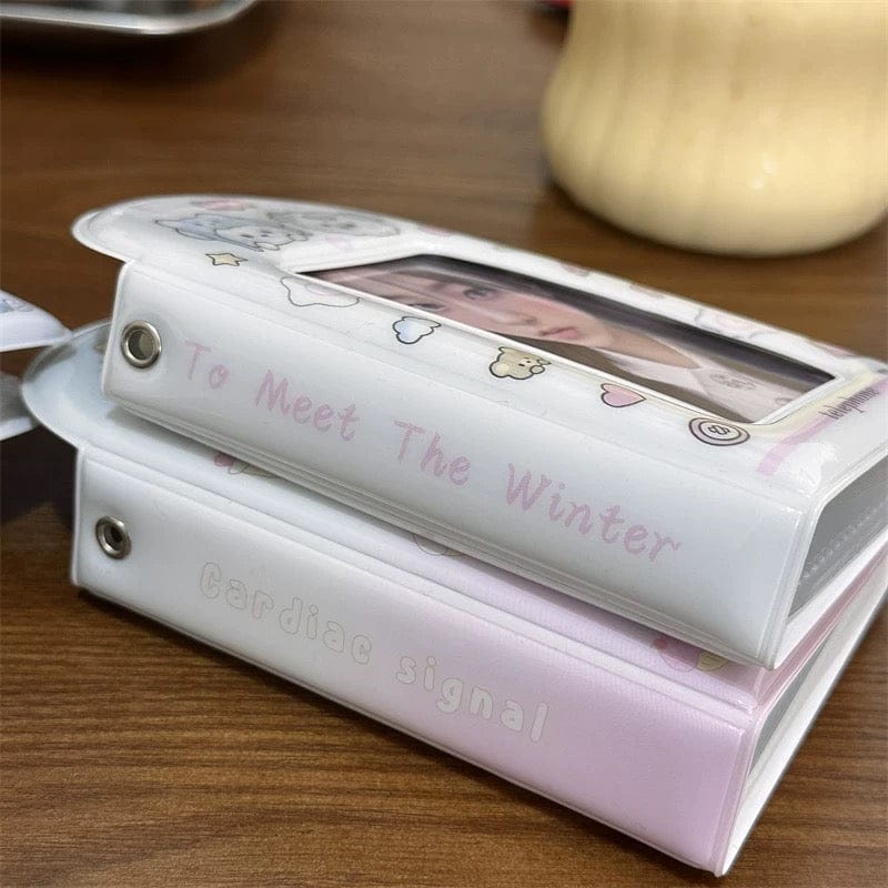Kawaii Kitten Puppy Letter Kpop 3 Inch Mini Photocard Album - ArtGalleryZen