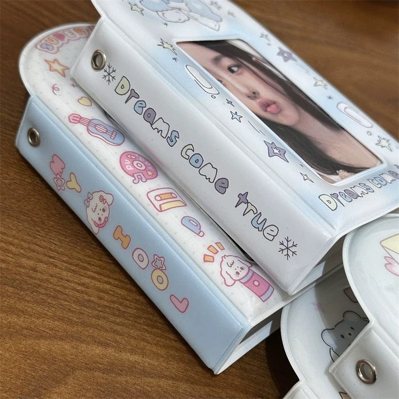 Kawaii Kitten Puppy Letter Kpop 3 Inch Mini Photocard Album